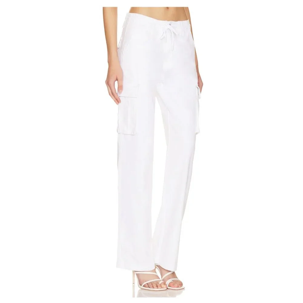 superdown Bobbi Cargo Pant in White Size Medium